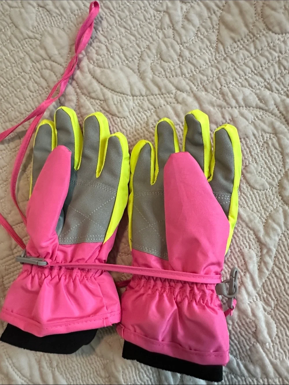 Kids Ski Mittens - Pink